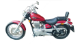 Suzuki ls 650 savage 1996 1999 red fooqs naklejki motostickers aufkleber