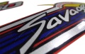 Suzuki ls 650 savage 1996 1999 red fooqs naklejki motostickers decal