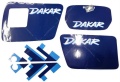 Suzuki dr 650 dakar 1991 1992 white blue fooqs naklejki motostickers autocollant decals