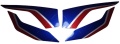 Honda CRF 1000 L Africa Twin 2016 2017 white blue red fooqs moto stickers aufkleber
