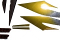 Suzuki Gsxr 750 1997 gold fooqs naklejki motostickers decals replica autocolante pentru motociclete