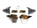 Honda XRV 750 Africa Twin 1993 black fooqs naklejki moto sticker αυτοκολλητα μοτοσικλέτας logo