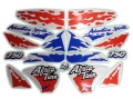 Honda XRV 750 Africa Twin 1993 white fooqs naklejki motodecals stickers aftermarket αυτοκολλητα μοτοσικλέτας logo