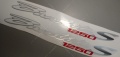 Suzuki GSF 1250 S Bandit 2007 black transparent fooqs motorcycle stickers