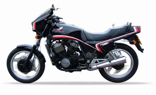 Honda VT 500 E 1983 black fooqs naklejki moto sticker стикери за мотори