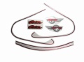 Honda Shadow VT 600 1993 red fooqs naklejki motor sticker adhesivos moto oem