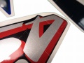 Honda XRV 750 Africa Twin 1996 1999 blue fooqs naklejki motor sticker adhesivos moto