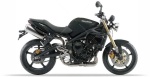 Triumph Street Triple 675 2008 - 2011 noir autocollants