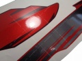 Honda Cb 500 1998 1999 red fooqs naklejki moto sticker налепнице за мотоцикле