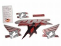 Honda Cbr 1100 xx Cbr1100xx Blackbird 2002 2003 2004 red fooqs naklejki moto sticker наклейки на мотоцикл
