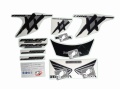 Honda Cbr 1100 xx Cbr1100xx Blackbird 2006 2007 silver graphite fooqs naklejki motor stickers oem parts aufkleber