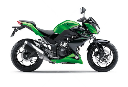 Kawasaki Z 300 2015 green fooqs naklejki moto sticker αυτοκολλητα μοτοσικλέτας