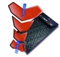 Naklejka na bak tankpad T2 uniwersalny fluo red sticker