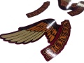 Honda VF 1100 C V65 Magna 1986 burgundy fooqs motorsticker naklejki