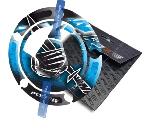 Kawasaki ZX-6R ZX-7R ZX-10R Adhesivo depósito combustible azul