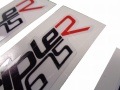 Triumph Street Triple 675 R 2013 2017 graphite red fooqs naklejki moto sticker tal mutur