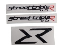 Triumph Street Triple 675 R 2013 2017 graphite red fooqs naklejki motodecals motocikla uzlīmes