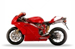 Ducati 999 2003-2008 červeno nalepky