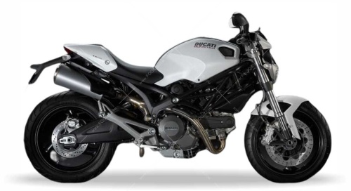 Ducati Monster 696 2011 white fooqs motorcycle decals aufkleber