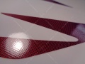 Honda cbr 600 f 1999 red blue fooqs naklejki motor sticker 摩托車貼紙