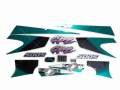 Kawasaki gpz 500 s 1998 2001 black green fooqs naklejki motodecals stickers aftermarket nalepky autocollant