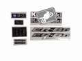 Kawasaki er 6 n 2005 2008 black fooqs naklejki motor sticker motorkerékpár matricák decal