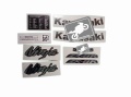 Kawasaki zx 6r 2007 2008 black fooqs naklejki moto sticker αυτοκολλητα μοτοσικλέτας autocollant