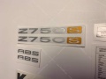 Kawasaki Z 750 S 2003 2006 red fooqs motorsticker naklejki