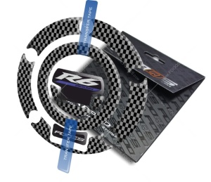 Naklejka na wlew paliwa CPOE1 Yamaha R6 2004-2016 blue