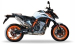 Ktm Duke 890 R 2021-2022 white orange naklejki