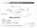Suzuki Bandit 1200 n 2001 2005 fooqs naklejki motostickers decals replica motorcykel stickers oem original
