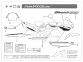 Suzuki Bandit 1200 s 2005 limited fooqs naklejki motostickers decals replica motorcykel stickers oem original