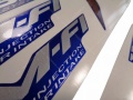 Honda Cbr 1100 xx blackbird 1999 2001 blue fooqs naklejki motor sticker nálepky na motorku oem original