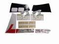 Honda XRV 750 Africa Twin 1992 black fooqs naklejki motor stickers parts adesivos de moto oem original