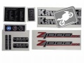 Kawasaki Z 1000 SX 2012 black fooqs naklejki motor stickers parts mótorhjóllímiðar oem original