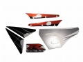 Suzuki Gsx r 1000 2003 black orange fooqs naklejki motor stickers parts adesivos de moto oem original