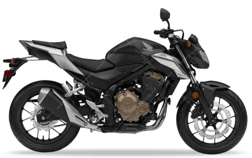 Honda CB 500 F 2016 2018 black silver fooqs motorcycle decals aufkleber oem original