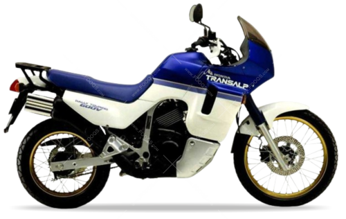 Honda XL 600 V Transalp 1989 1990 blue fooqs motorcycle decals aufkleber oem autocollants adesivi naklejki nalepky adhesivos nálepky