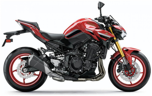 Kawasaki z 900 50th anniversary 2022 fooqs naklejki motor stickers motorcykel stickers 2