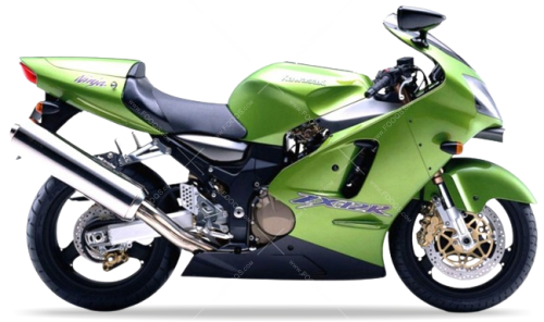 Kawasaki ZX 12R 2000 green fooqs motorcycle decals aufkleber oem autocollants adesivi naklejki nalepky adhesivos nálepky oem original zx12r ninja owiewka fairing cover sticker decal emblem 3d original fairings lefr front tank fuel 1