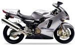 Kawasaki Zx 12r 2000 silber GU aufkleber