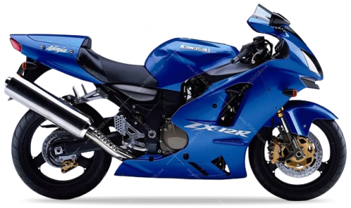 Kawasaki ZX 12R 2004 blue fooqs motorcycle decals aufkleber oem autocollants adesivi naklejki nalepky adhesivos nálepky oem original 1