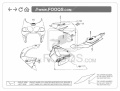 Kawasaki Zx 7r 2003 lime green naklejki fooqs stickers aufkleber decals adesivi oem parts 7F 2