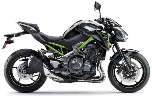 Kawasaki z 900 z900 2017 grey naklejki aufkleber adesivi autocollants stickers OEM parts original Fooqs