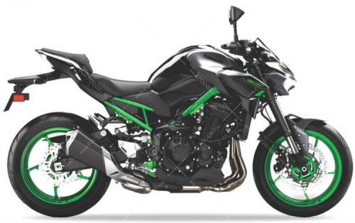 Kawasaki z 900 z900 2023 black graphite naklejki aufkleber adesivi autocollants stickers OEM parts original Fooqs 1
