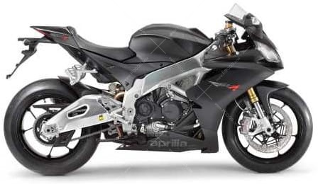 Aprilia RSV4 2013 black matt fooqs motorcycle decals aufkleber