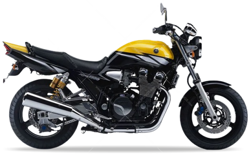 Yamaha XJR 1300 2003 yellow fooqs motostickers naklejki adesivi per moto adesivo oem parts shop 2