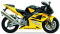 Honda CBR 954 RR 2003 yellow black fooqs motorcycle decals aufkleber oem autocollants adesivi naklejki nalepky adhesivos nálepky NH1Y