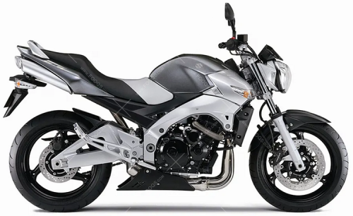 Suzuki GSR 600 2006 2010 silver fooqs motorcycle decals aufkleber Grey 5AX oem original