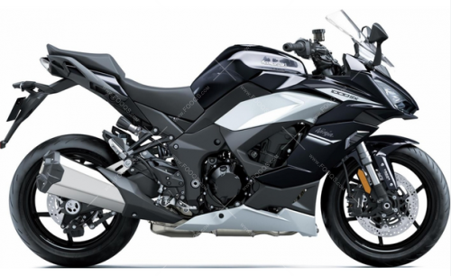 Kawasaki Z 1000 SX Ninja 2020-2022 pegatinas negras Fooqs.com